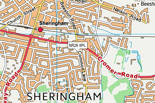 NR26 8PL map - OS VectorMap District (Ordnance Survey)