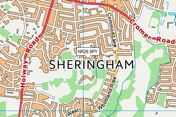 NR26 8PY map - OS VectorMap District (Ordnance Survey)