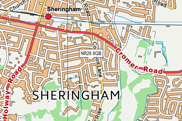 NR26 8QB map - OS VectorMap District (Ordnance Survey)