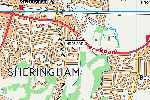 NR26 8QF map - OS VectorMap District (Ordnance Survey)