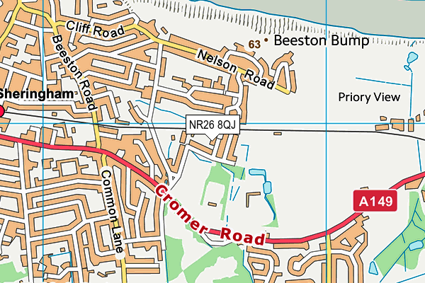 NR26 8QJ map - OS VectorMap District (Ordnance Survey)