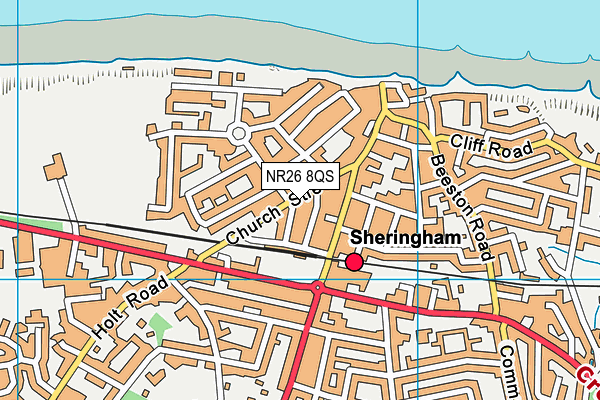NR26 8QS map - OS VectorMap District (Ordnance Survey)