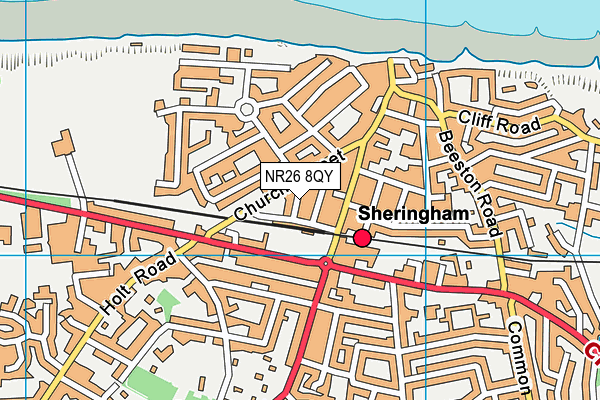 NR26 8QY map - OS VectorMap District (Ordnance Survey)