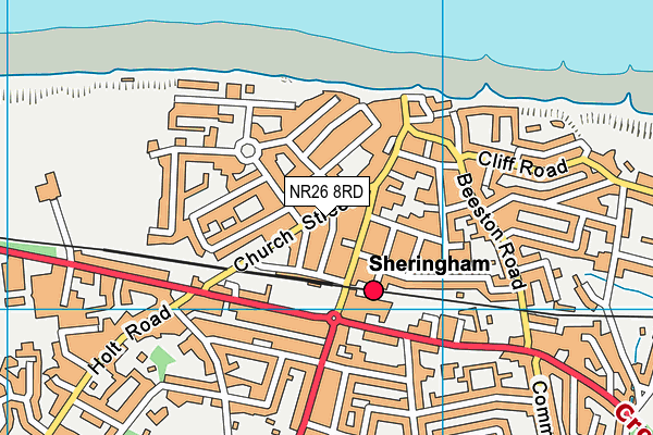 NR26 8RD map - OS VectorMap District (Ordnance Survey)