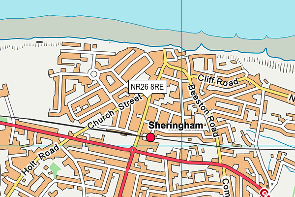 Map of SHERINGHAM HUB LIMITED at district scale