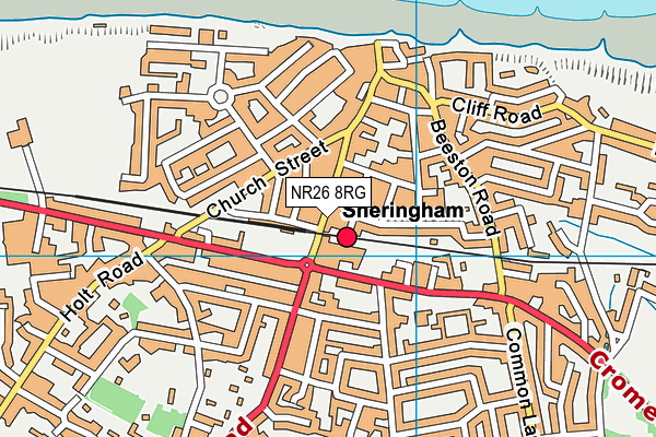 Map of SHERINGHAM BEAUTY LIMITED at district scale