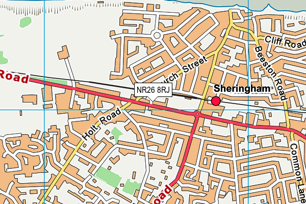 NR26 8RJ map - OS VectorMap District (Ordnance Survey)