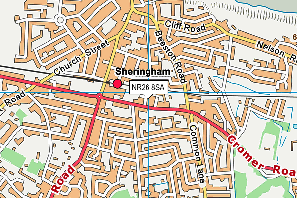 NR26 8SA map - OS VectorMap District (Ordnance Survey)