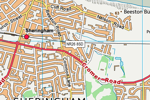 NR26 8SD map - OS VectorMap District (Ordnance Survey)