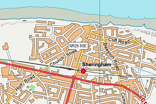 NR26 8SE map - OS VectorMap District (Ordnance Survey)