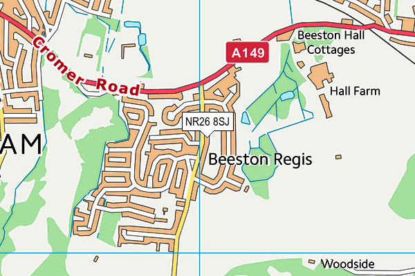 NR26 8SJ map - OS VectorMap District (Ordnance Survey)