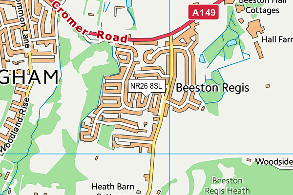 NR26 8SL map - OS VectorMap District (Ordnance Survey)