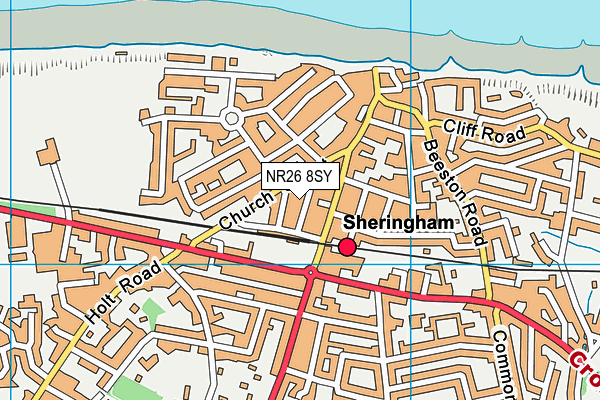 NR26 8SY map - OS VectorMap District (Ordnance Survey)