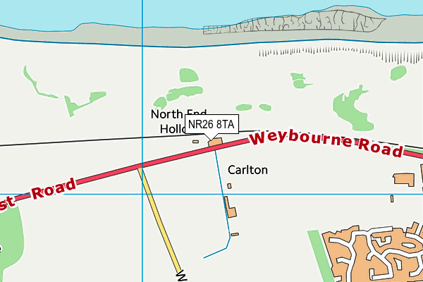 NR26 8TA map - OS VectorMap District (Ordnance Survey)