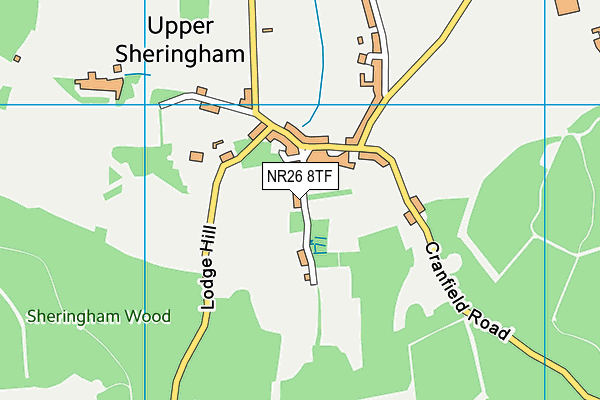 NR26 8TF map - OS VectorMap District (Ordnance Survey)