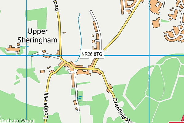 NR26 8TG map - OS VectorMap District (Ordnance Survey)