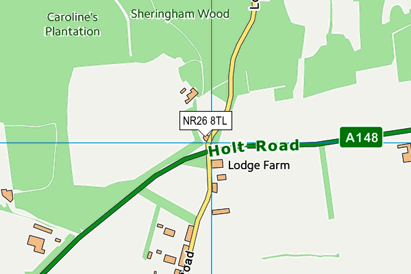 NR26 8TL map - OS VectorMap District (Ordnance Survey)