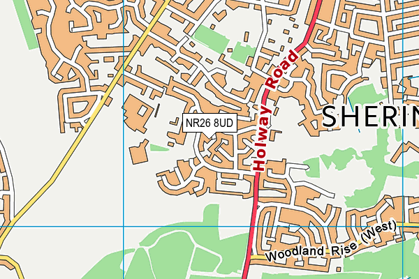 NR26 8UD map - OS VectorMap District (Ordnance Survey)