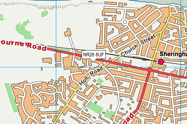 NR26 8UF map - OS VectorMap District (Ordnance Survey)