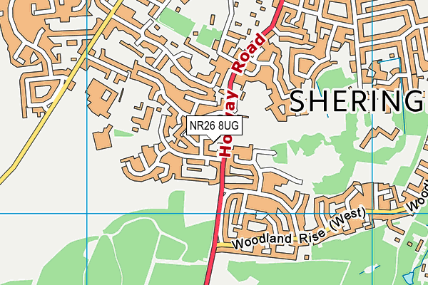 NR26 8UG map - OS VectorMap District (Ordnance Survey)