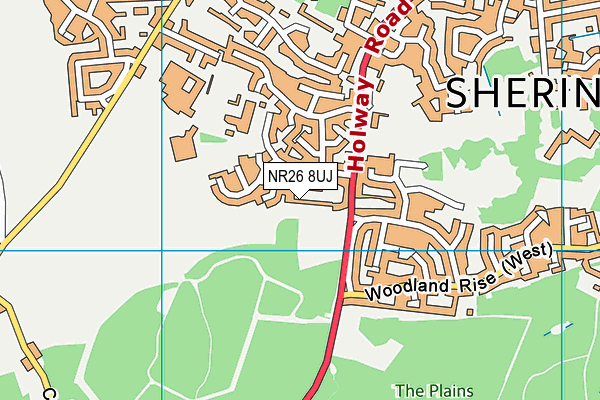 NR26 8UJ map - OS VectorMap District (Ordnance Survey)