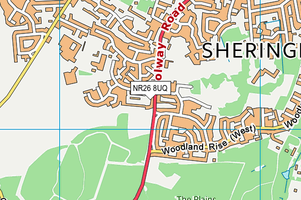 NR26 8UQ map - OS VectorMap District (Ordnance Survey)