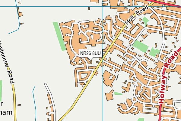 NR26 8UU map - OS VectorMap District (Ordnance Survey)