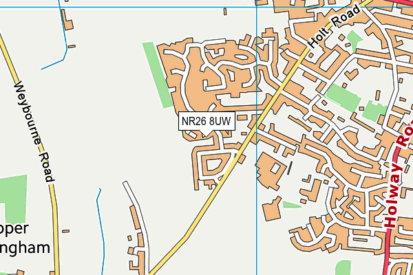 NR26 8UW map - OS VectorMap District (Ordnance Survey)