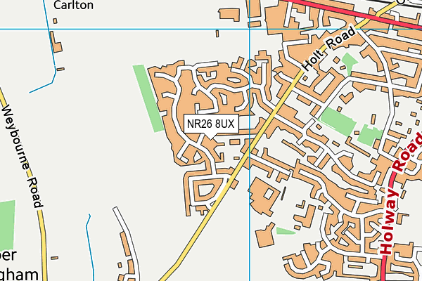 NR26 8UX map - OS VectorMap District (Ordnance Survey)