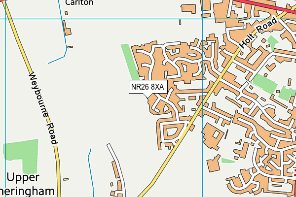 NR26 8XA map - OS VectorMap District (Ordnance Survey)