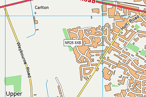 NR26 8XB map - OS VectorMap District (Ordnance Survey)