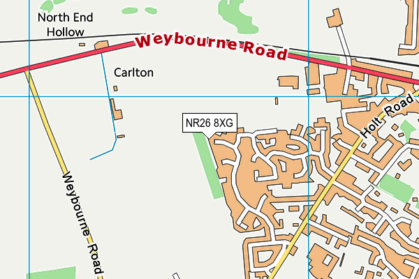 NR26 8XG map - OS VectorMap District (Ordnance Survey)