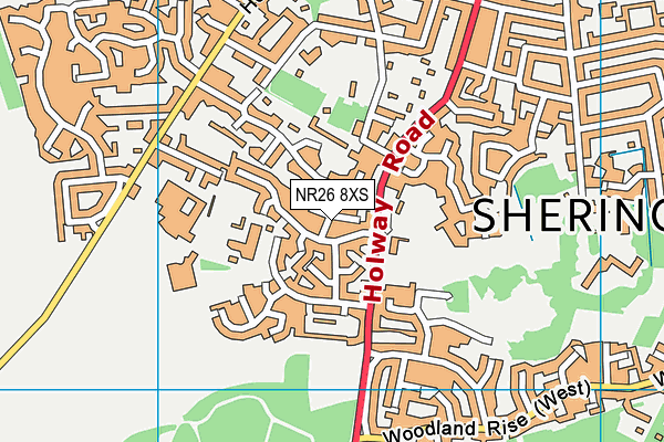 NR26 8XS map - OS VectorMap District (Ordnance Survey)