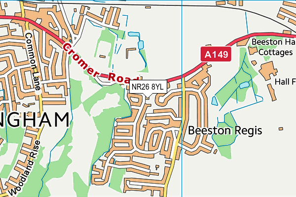 NR26 8YL map - OS VectorMap District (Ordnance Survey)