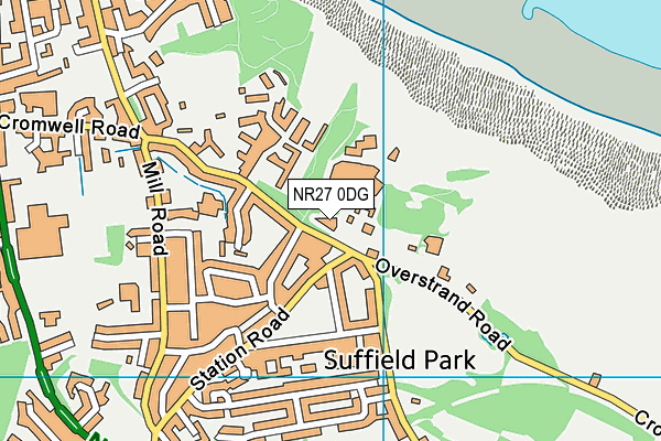 NR27 0DG map - OS VectorMap District (Ordnance Survey)