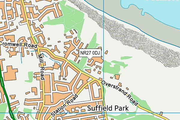 NR27 0DJ map - OS VectorMap District (Ordnance Survey)