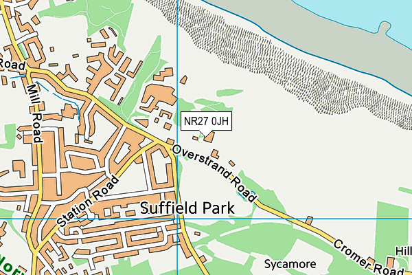 NR27 0JH map - OS VectorMap District (Ordnance Survey)