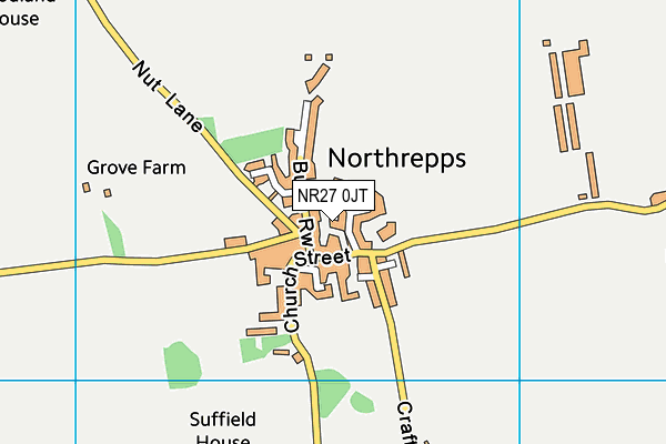 NR27 0JT map - OS VectorMap District (Ordnance Survey)