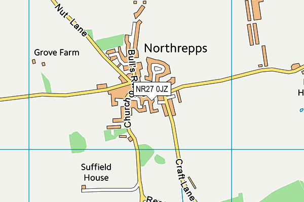 NR27 0JZ map - OS VectorMap District (Ordnance Survey)