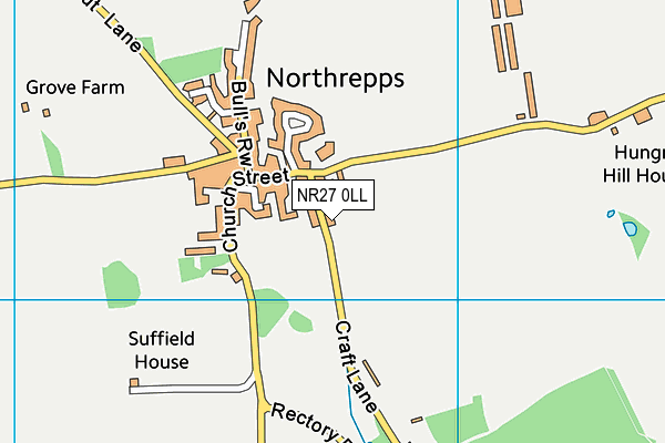 NR27 0LL map - OS VectorMap District (Ordnance Survey)