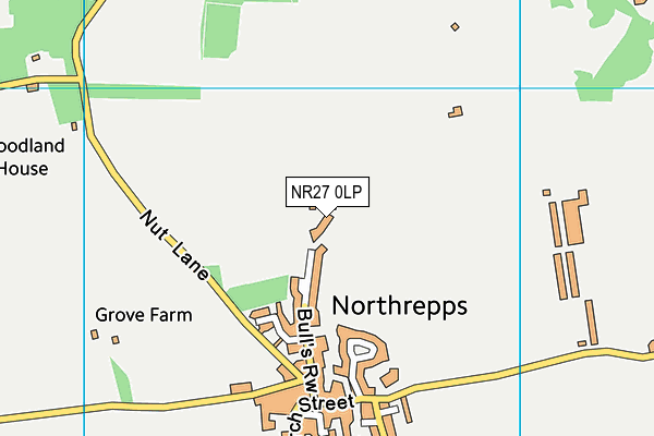 NR27 0LP map - OS VectorMap District (Ordnance Survey)