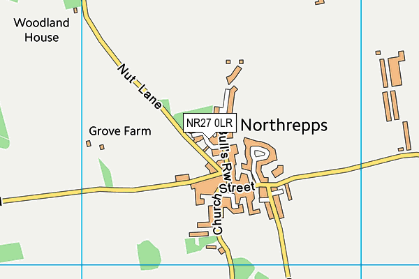 NR27 0LR map - OS VectorMap District (Ordnance Survey)
