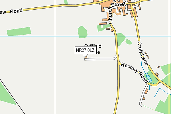 NR27 0LZ map - OS VectorMap District (Ordnance Survey)
