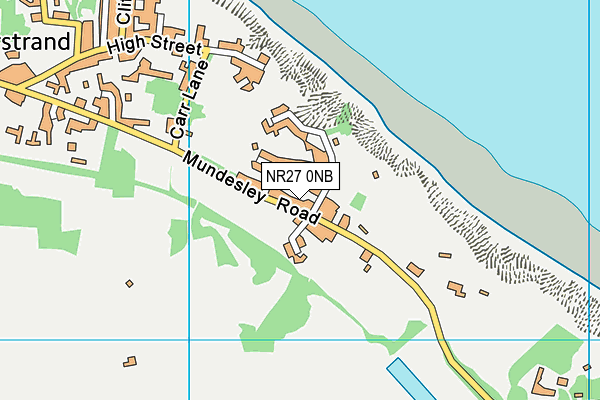 NR27 0NB map - OS VectorMap District (Ordnance Survey)