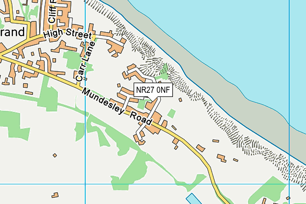 NR27 0NF map - OS VectorMap District (Ordnance Survey)