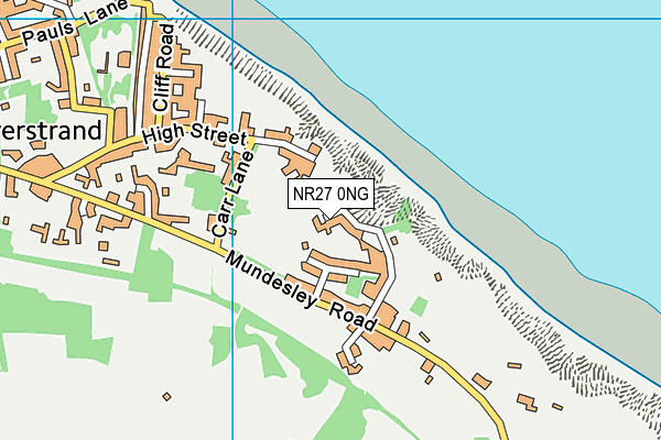 NR27 0NG map - OS VectorMap District (Ordnance Survey)