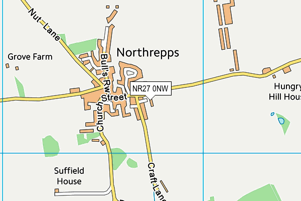 NR27 0NW map - OS VectorMap District (Ordnance Survey)