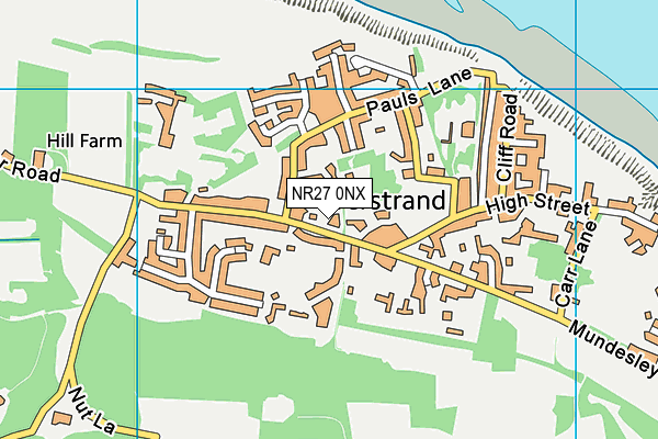 NR27 0NX map - OS VectorMap District (Ordnance Survey)