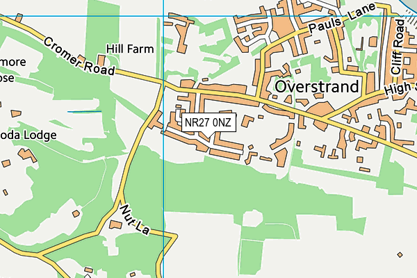 NR27 0NZ map - OS VectorMap District (Ordnance Survey)
