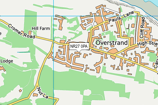 NR27 0PA map - OS VectorMap District (Ordnance Survey)